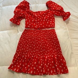 H&M Red and White Coord